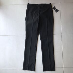 Kenneth Cole New York Mid Rise Straight Leg Textured Pants